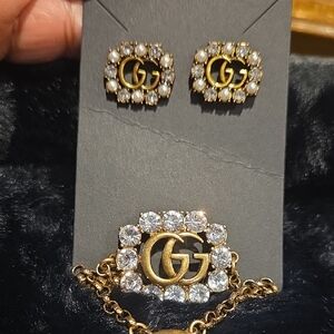 Gold and Silver GG Jewelry Set